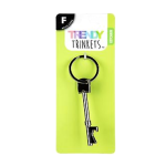 Keyring - Silver Metal Bottle Opener 9cm